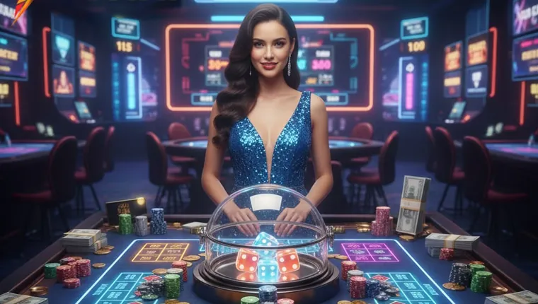 A futuristic interface representing innovation and excellence in Taya777's gaming technology